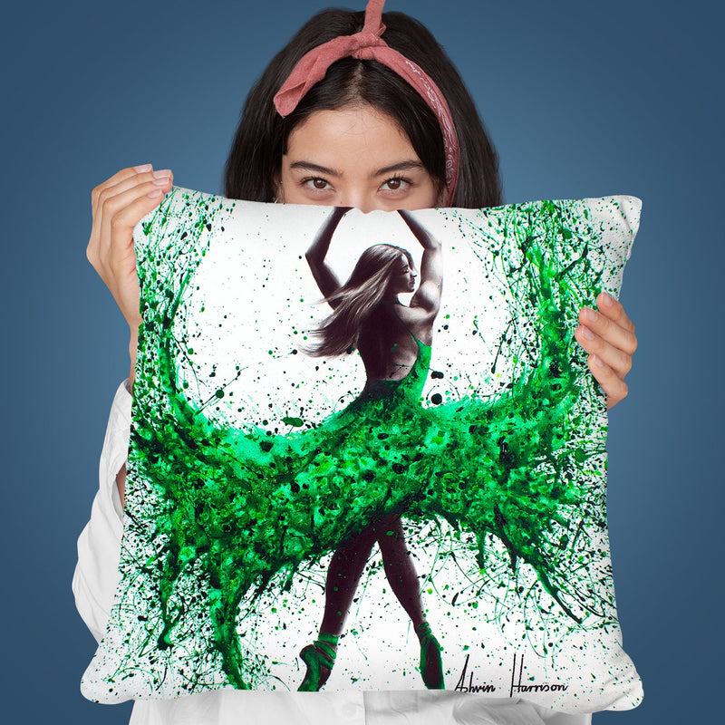 An Emerald Love Throw Pillow By Ashvin Harrison