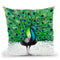 Pavo Indigo Throw Pillow By Ashvin Harrison