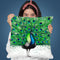 Pavo Indigo Throw Pillow By Ashvin Harrison