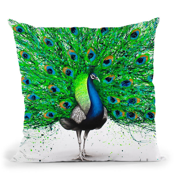Pavo Pthalo Throw Pillow By Ashvin Harrison