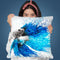 Phthalo Fish Tail Throw Pillow By Ashvin Harrison