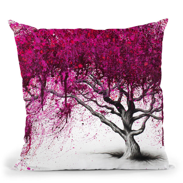 Pink Plum Park Throw Pillow By Ashvin Harrison