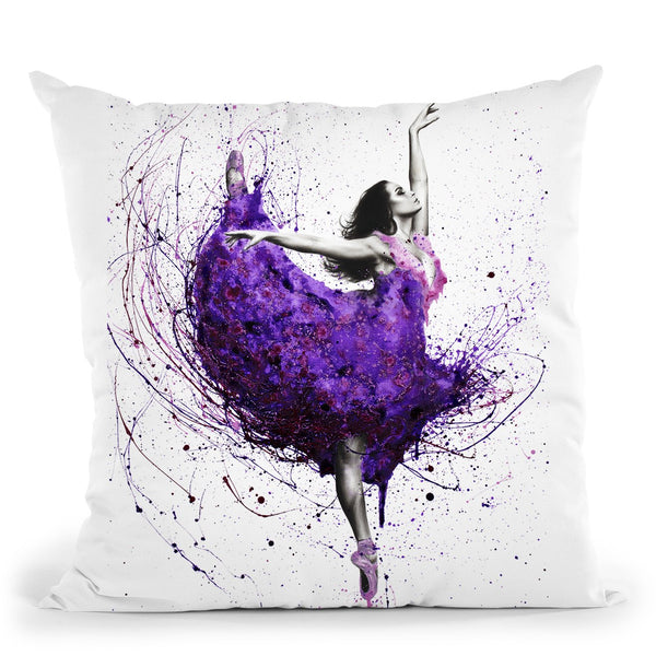Purple Rain Ballet Throw Pillow By Ashvin Harrison