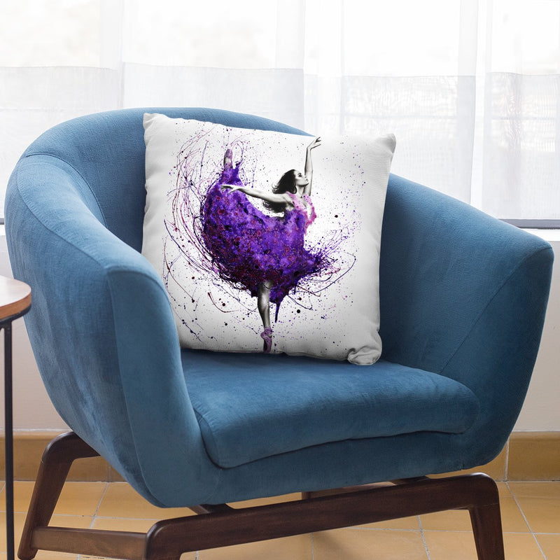 Purple Rain Ballet Throw Pillow By Ashvin Harrison