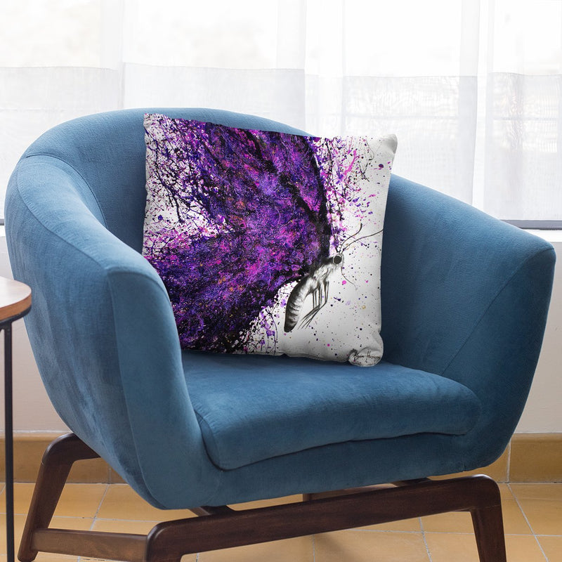 Purple Sky Butterfly Throw Pillow By Ashvin Harrison