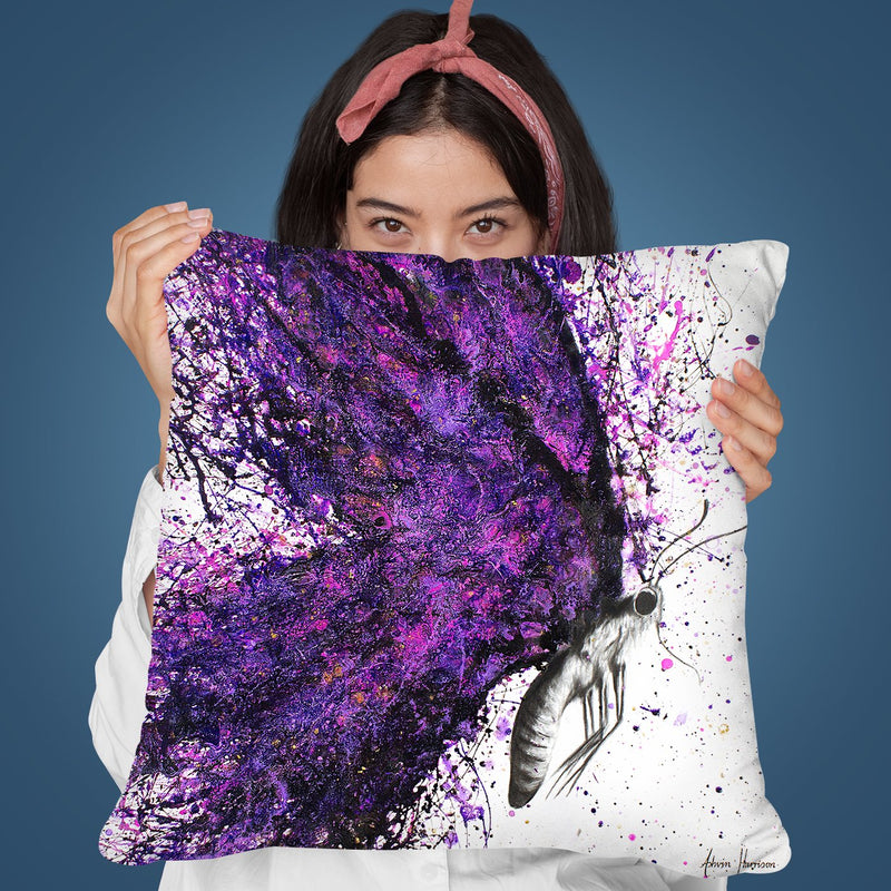 Purple Sky Butterfly Throw Pillow By Ashvin Harrison