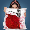 Red Opal Dance Ballet Throw Pillow By Ashvin Harrison