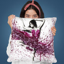 Royal Rubellite Ballerina Throw Pillow By Ashvin Harrison
