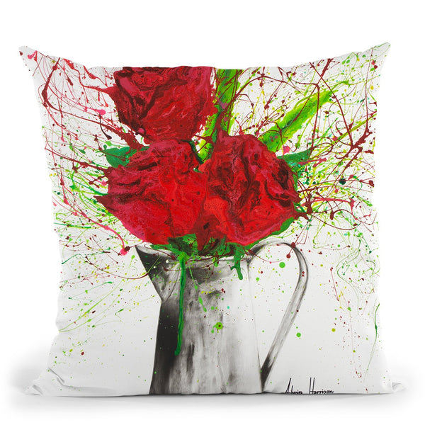 Scarlet Lovers Throw Pillow By Ashvin Harrison