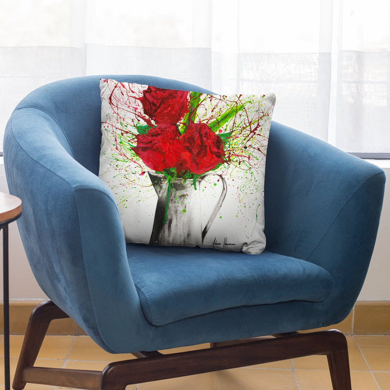 Scarlet Lovers Throw Pillow By Ashvin Harrison