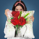 Scarlet Lovers Throw Pillow By Ashvin Harrison