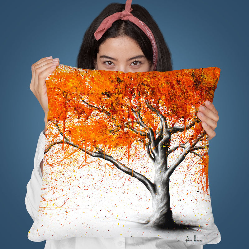 Autumn Flames Throw Pillow By Ashvin Harrison