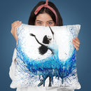 Sound Wave Dancer Ballerina Throw Pillow By Ashvin Harrison