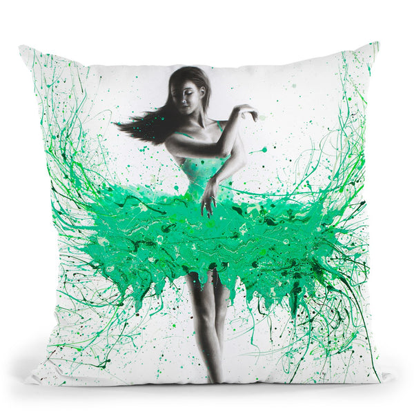 Southern Jade Ballerina Throw Pillow By Ashvin Harrison