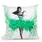 Southern Jade Ballerina Throw Pillow By Ashvin Harrison