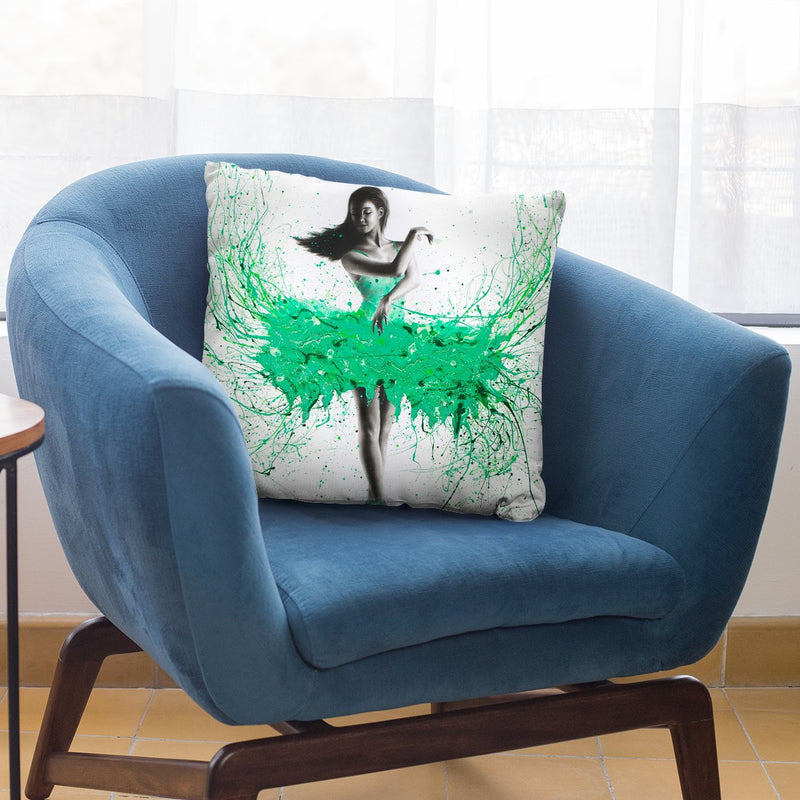 Southern Jade Ballerina Throw Pillow By Ashvin Harrison