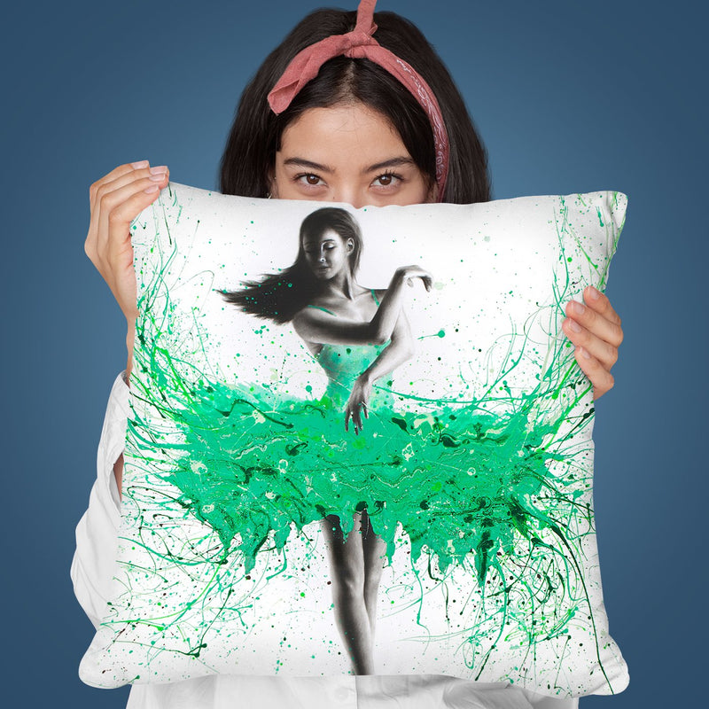 Southern Jade Ballerina Throw Pillow By Ashvin Harrison