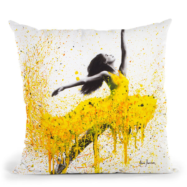 Sunflower Dancer Throw Pillow By Ashvin Harrison