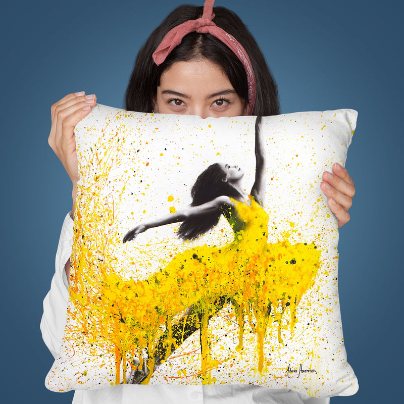 Sunflower Dancer Throw Pillow By Ashvin Harrison