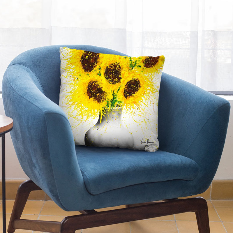 Sunflower Song Throw Pillow By Ashvin Harrison