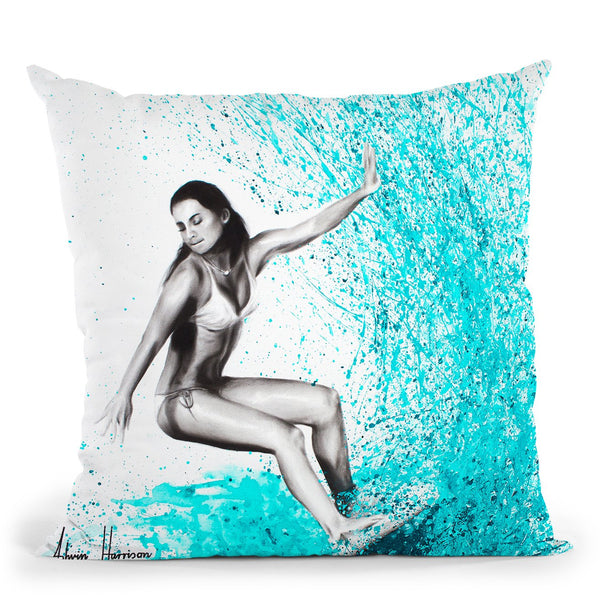 Surfing Waves Throw Pillow By Ashvin Harrison
