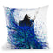 Teal Wave Dance Throw Pillow By Ashvin Harrison