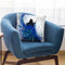 Teal Wave Dance Throw Pillow By Ashvin Harrison