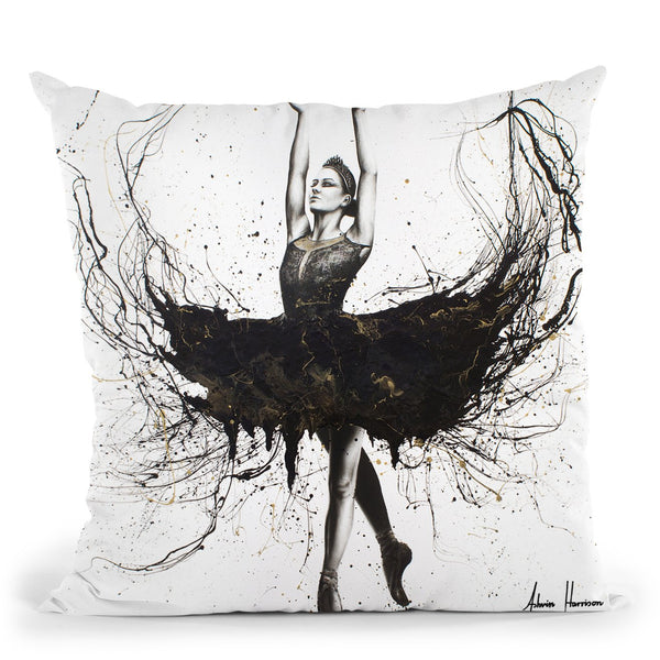 The Black Swan Throw Pillow By Ashvin Harrison