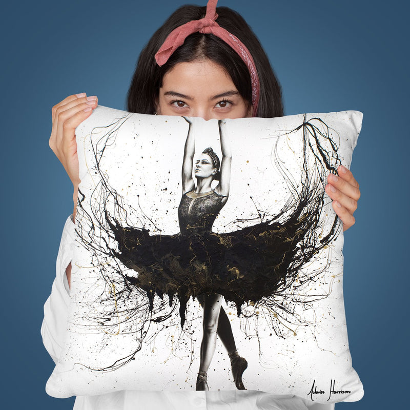 The Black Swan Throw Pillow By Ashvin Harrison
