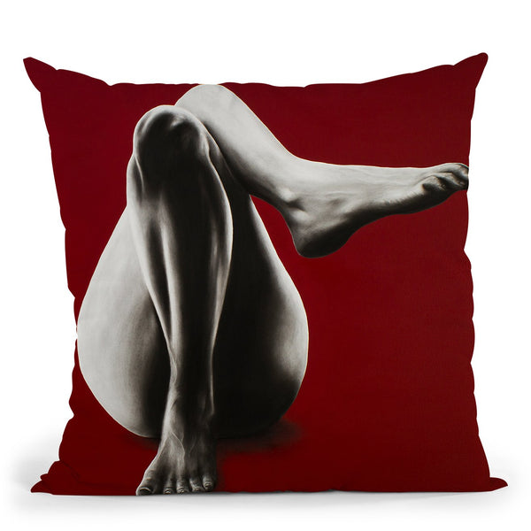 The Pleasure Of Cadmium Red Throw Pillow By Ashvin Harrison