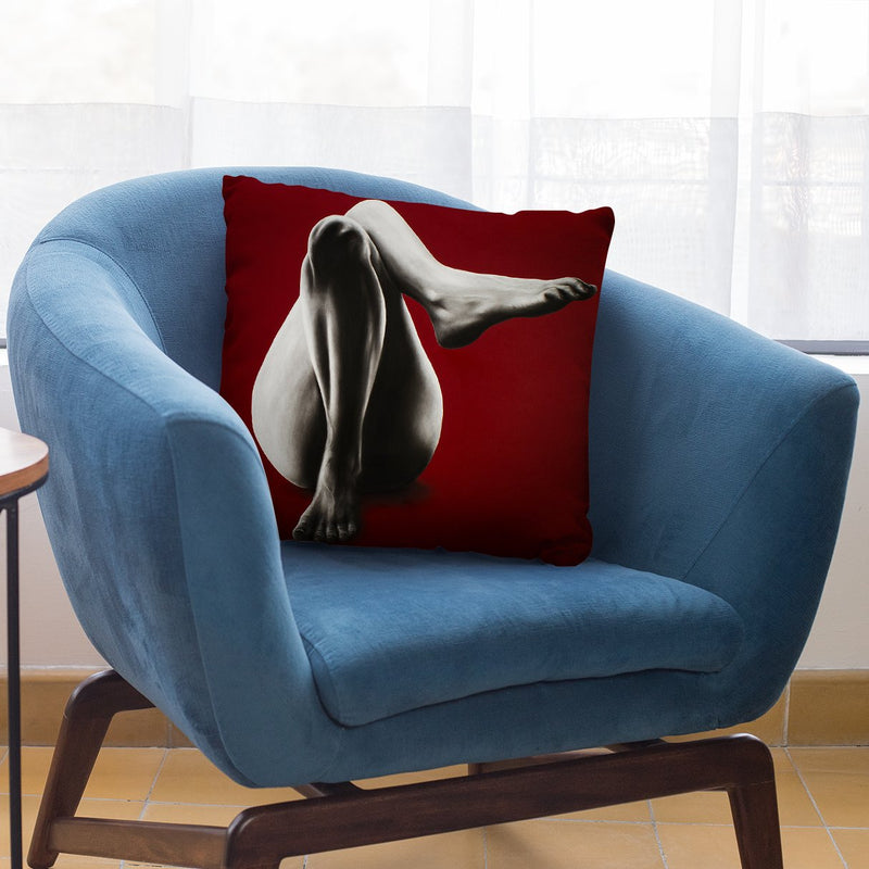 The Pleasure Of Cadmium Red Throw Pillow By Ashvin Harrison