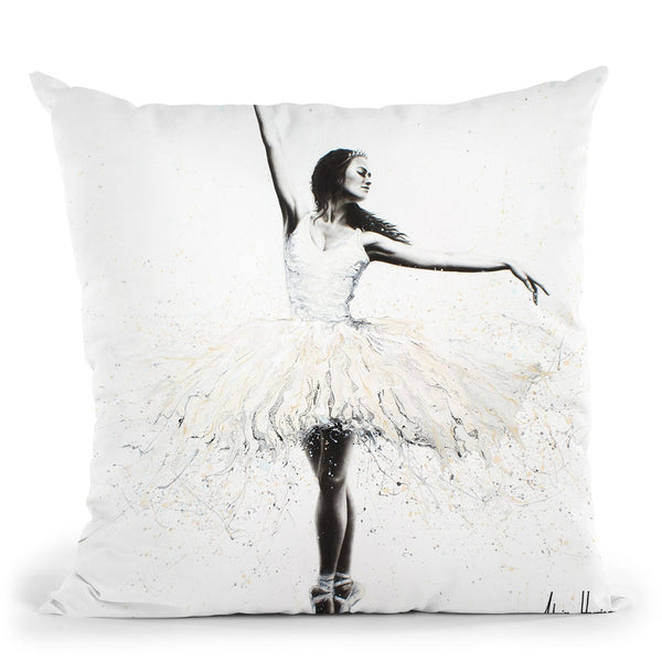 The White Swan Throw Pillow By Ashvin Harrison