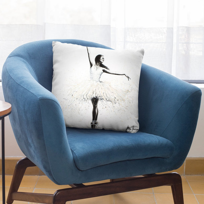 The White Swan Throw Pillow By Ashvin Harrison