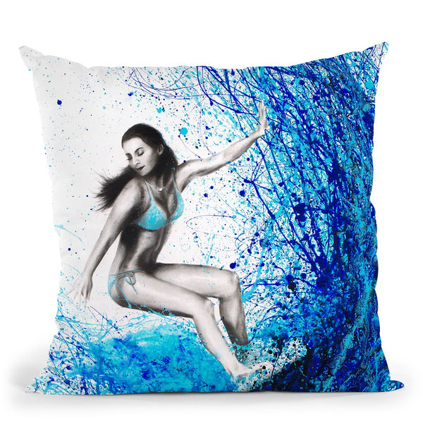 Thoughts And Waves Throw Pillow By Ashvin Harrison
