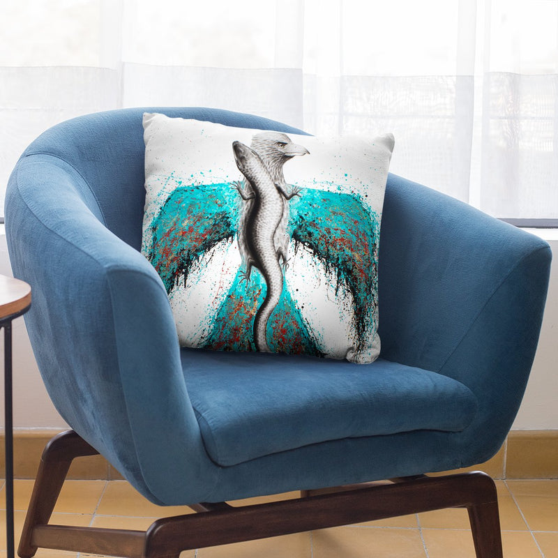 Thunderbird   Lizard Throw Pillow By Ashvin Harrison