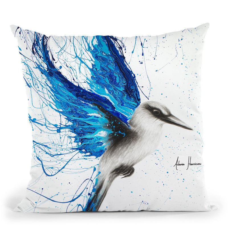 True Blue Throw Pillow By Ashvin Harrison