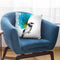 Turquoise Finch Throw Pillow By Ashvin Harrison
