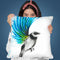 Turquoise Finch Throw Pillow By Ashvin Harrison
