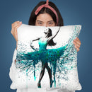 Turquoise Twist Throw Pillow By Ashvin Harrison