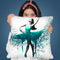 Turquoise Twist Throw Pillow By Ashvin Harrison