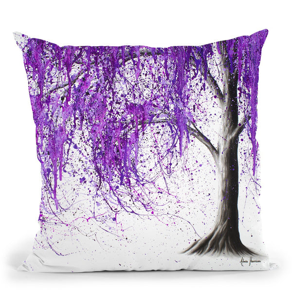 Violet Vale Throw Pillow By Ashvin Harrison