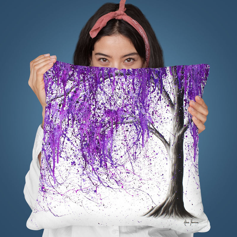 Violet Vale Throw Pillow By Ashvin Harrison