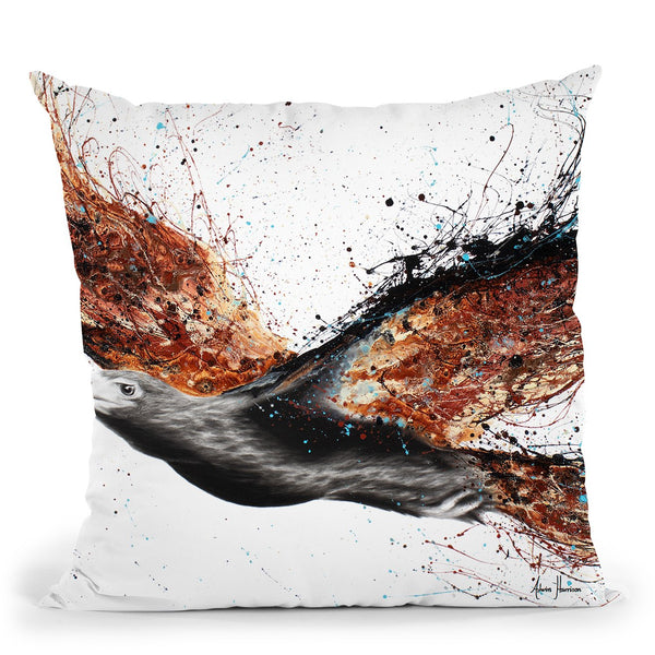 Western Eagle Whew Throw Pillow By Ashvin Harrison