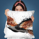 Western Eagle Whew Throw Pillow By Ashvin Harrison