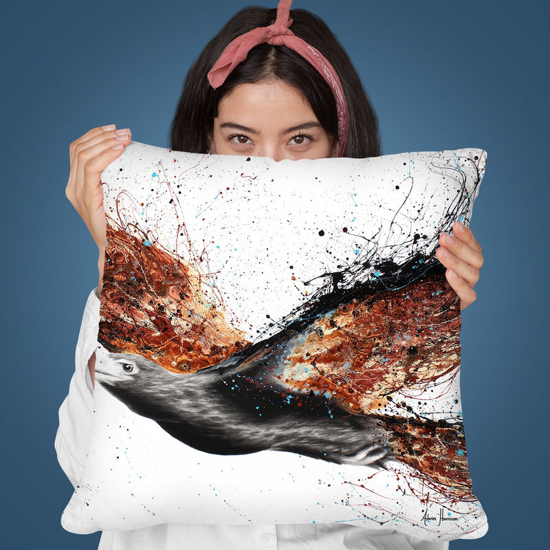 Western Eagle Whew Throw Pillow By Ashvin Harrison
