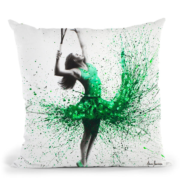 Wimbledon Woman Throw Pillow By Ashvin Harrison