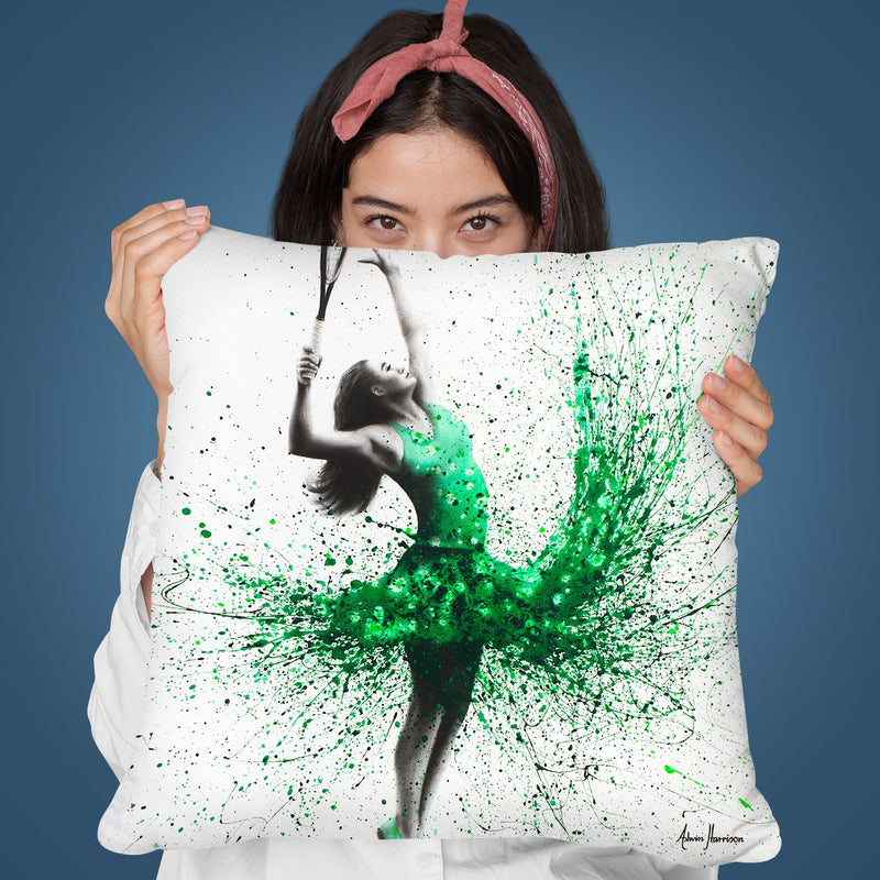 Wimbledon Woman Throw Pillow By Ashvin Harrison