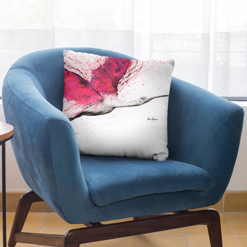 Bird Of The Pink Skies Throw Pillow By Ashvin Harrison