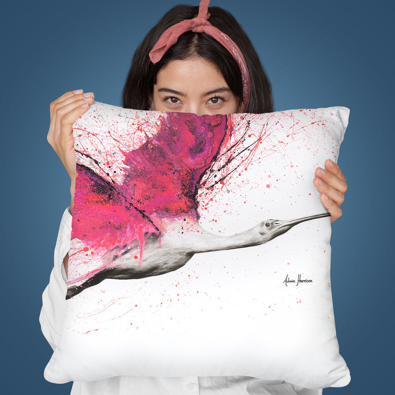 Bird Of The Pink Skies Throw Pillow By Ashvin Harrison