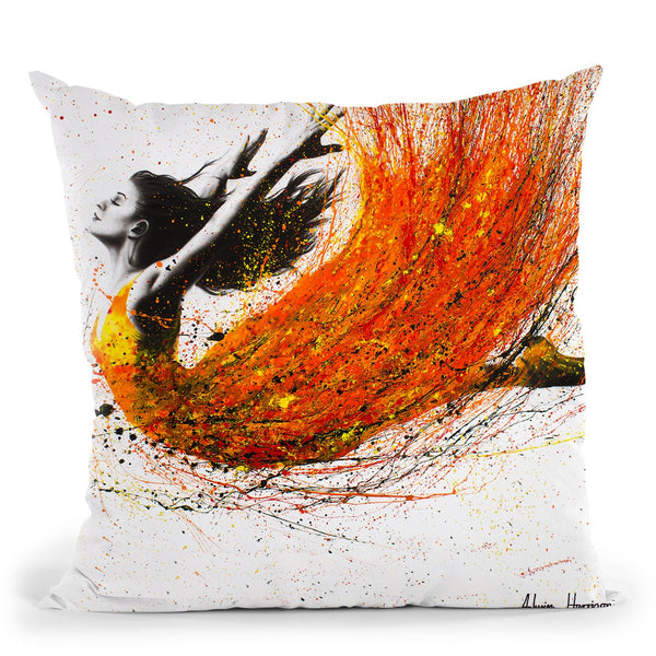 Night Fire Dance Throw Pillow By Ashvin Harrison